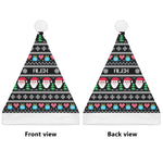 Personalized Ugly Sweater Christmas Santa Hat - back view, plush pom | Our Phoenix Rise