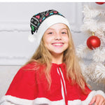 Personalized Ugly Sweater Christmas Santa Hat - close up of pattern detail | Our Phoenix Rise