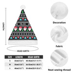 Personalized Ugly Sweater Christmas Santa Hat - interior lining, flannel material | Our Phoenix Rise