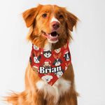 Personalized Christmas Dog Bandana - Golden Retriever Close Up | Our Phoenix Rise