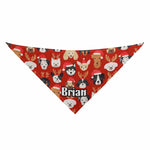 Personalized Christmas Dog Bandana - Design Pattern Detail | Our Phoenix Rise