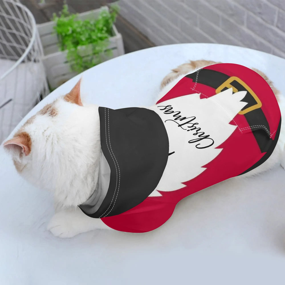 Christmas Santa Gnome Pet Hoodie Red White Black S-2XL S-xxl