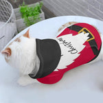 Christmas Pet Santa Hoodie - Santa gnome design on white and orange cat | Our Phoenix Rise