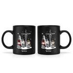 Personalized Christmas Snowman Coffee Mug - Two mugs showing front and back | Our Phoenix Rise