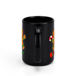 Personalized Angry Gingerbread Man Christmas Mug - Back view on white background | Our Phoenix Rise