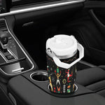 Personalized Christmas Insulated Tumbler - full front view with handle | Our Phoenix Rise