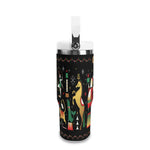 Personalized Christmas Insulated Tumbler - detailed view of holiday characters | Our Phoenix Rise