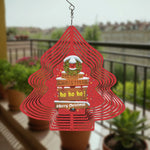 Personalized Christmas Tree Wind Spinner - detail of swivel hook for hanging | Our Phoenix Rise