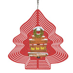 Personalized Christmas Tree Wind Spinner - shown spinning gently in a breeze | Our Phoenix Rise