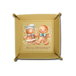 Personalized Christmas Gingerbread Valet Tray - top down view of assembled tray | Our Phoenix Rise