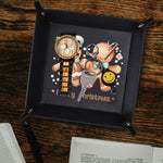 Personalized Christmas Gingerbread Valet Tray - underside view of assembled tray | Our Phoenix Rise