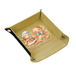 Personalized Christmas Gingerbread Valet Tray - side profile of assembled tray | Our Phoenix Rise