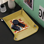 Personalized Christmas Valet Tray Gingerbread House - black color option top view | Our Phoenix Rise