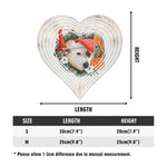 Personalized Pet Photo Heart Wind Spinner - Large size option detail | Our Phoenix Rise