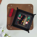 Personalized Christmas Valet Tray - Black folded flat for storage | Our Phoenix Rise