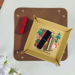 Personalized Christmas Valet Tray - Blue open and snapped views | Our Phoenix Rise