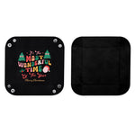Personalized Christmas Valet Tray - Black open and snapped views with 'Most Wonderful Time' design | Our Phoenix Rise