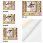 Personalized Photo Flannel Blanket for Couples - Corner detail with rope design | Our Phoenix Rise