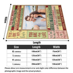 Personalized Photo Flannel Blanket for Couples - Fabric texture and print detail | Our Phoenix Rise