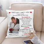 Personalized Couple Photo Pillow - Custom Names Detail | Our Phoenix Rise