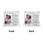 Personalized Couple Photo Pillow - Side Angle View | Our Phoenix Rise