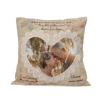 Personalized Photo Remembrance Pillow Cover - Product angle white background | Our Phoenix Rise