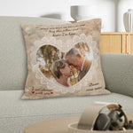 Personalized Photo Remembrance Pillow Cover - Message detail "I am always with you" | Our Phoenix Rise