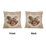 Personalized Photo Remembrance Pillow Cover - Zipper detail | Our Phoenix Rise