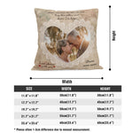 Personalized Photo Remembrance Pillow Cover - Fabric texture close-up | Our Phoenix Rise