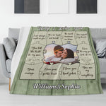 Personalized Couple Photo Blanket Why I Love You - Blank Template for Customization | Our Phoenix Rise