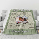 Personalized Couple Photo Blanket Why I Love You - Detailed Design with Names | Our Phoenix Rise