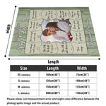 Personalized Couple Photo Blanket Why I Love You - Fabric Texture Detail | Our Phoenix Rise