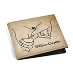 Mens Minimalist PU Leather Wallet Paper Folded Wallet Detailed View 2 | Our Phoenix Rise