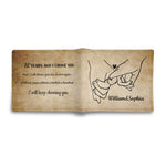Mens Minimalist PU Leather Wallet Paper Folded Wallet Detailed View 4 | Our Phoenix Rise