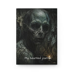 Gothic Horror Hardcover Journal - Front Cover with Haunted Figure and Candle | Our Phoenix Rise