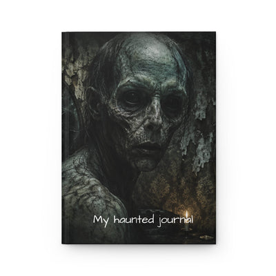 Gothic Horror Hardcover Journal - Front Cover with Haunted Figure and Candle | Our Phoenix Rise