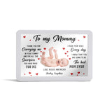 Personalized LED Photo Gift for New Mom - featuring 'Baby Sophia' and custom photo | Our Phoenix Rise