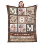 Personalized Photo Mom Blanket - Woman holding custom Mother's Day gift blanket | Our Phoenix Rise