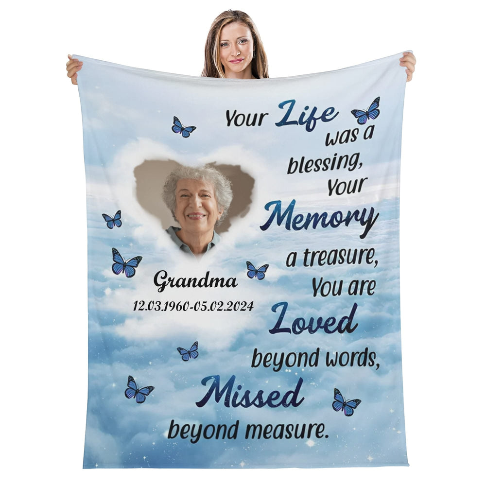 Personalized Memorial Photo Blanket