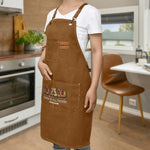 Personalized Dad Fixer Apron - black, hardware clasp detail on strap | Our Phoenix Rise