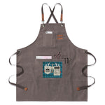 Personalized Dad Apron with Tools Design - Black Side View | Our Phoenix Rise