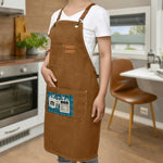 Personalized Dad Apron with Tools Design - Gray Full View | Our Phoenix Rise
