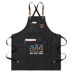 Personalized Dad Apron Man Myth Legend - Black on person in kitchen | Our Phoenix Rise