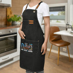 Personalized Dad Apron Man Myth Legend - Close up of top straps and hardware | Our Phoenix Rise
