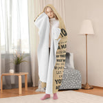 Personalized Dad Hero Hooded Blanket - detail of soft suede fabric texture | Our Phoenix Rise