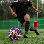 Personalized Super Dad Soccer Ball - top view of custom football | Our Phoenix Rise