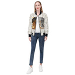 Personalized African American Bomber Jacket - Angled view showing sleeve and cuff detail | Our Phoenix Rise