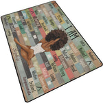 Personalized African American Inspiration Area Rug - Living Room Floor | Our Phoenix Rise