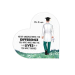 Personalized Doctor Appreciation Acrylic Plaque - base detail with greenery | Our Phoenix Rise