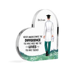 Personalized Doctor Appreciation Acrylic Plaque - customizable Dr. Evan name area | Our Phoenix Rise